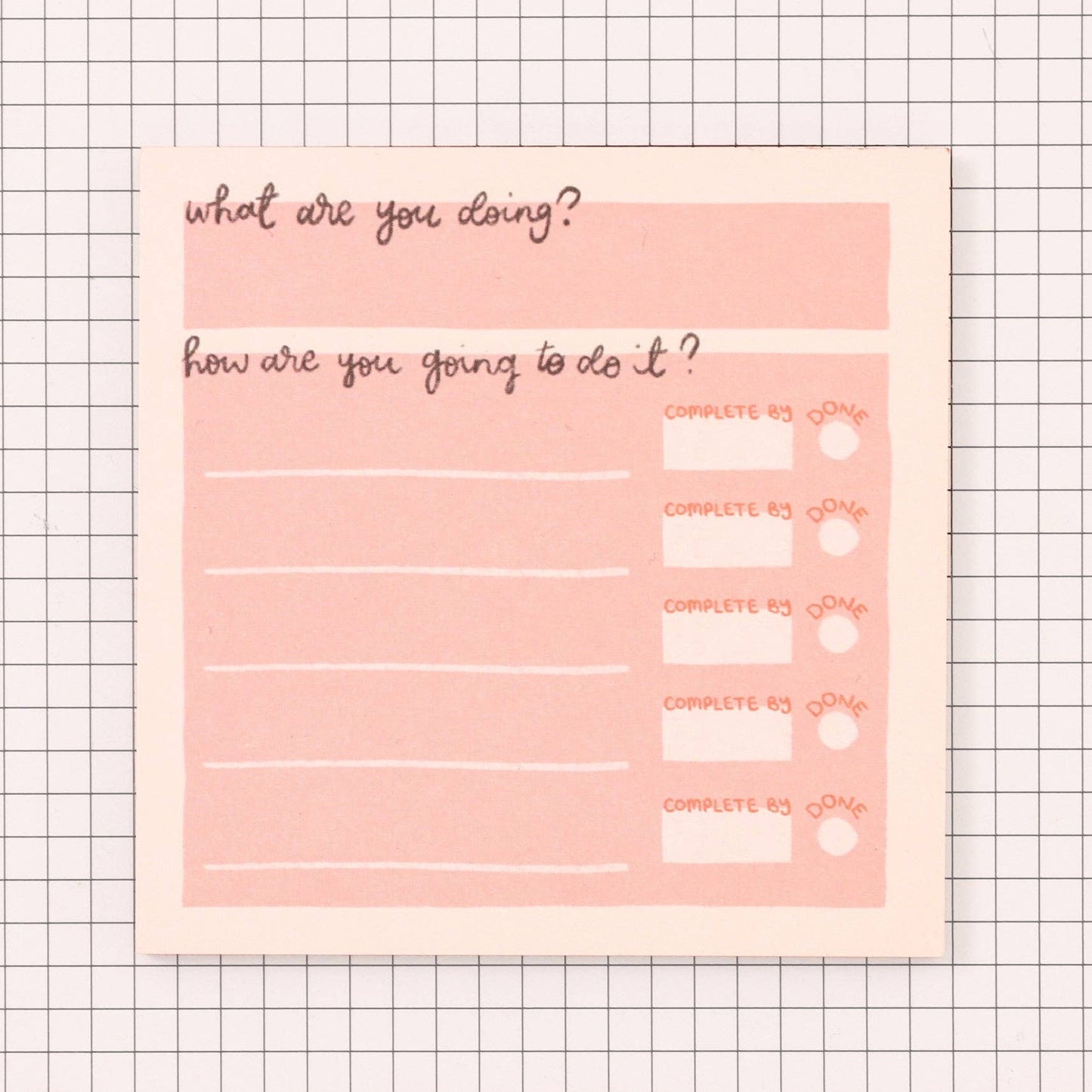 Memo pad - break it down
